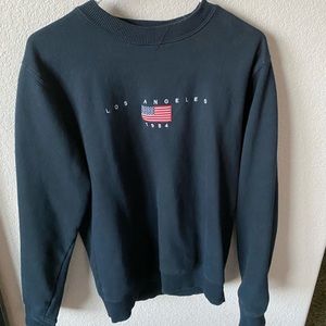 Navy crew neck
